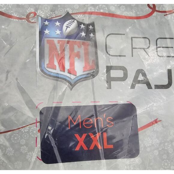 New! Foco 2XL NFL New Orleans Saints Mens Ugly Pattern Family Holiday Pajamas - Picture 5 of 5